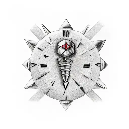 Kunai With An Old Clock In It