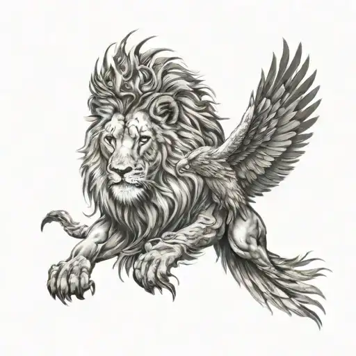 Lion And Phoenix