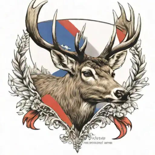 Deer French Flag