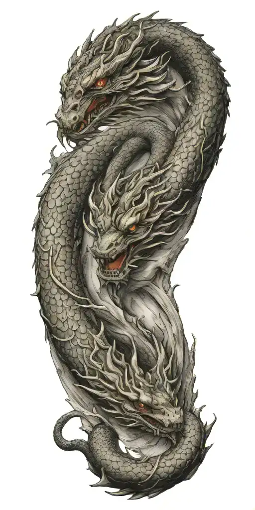 Chinese Wood Dragon Wrapped