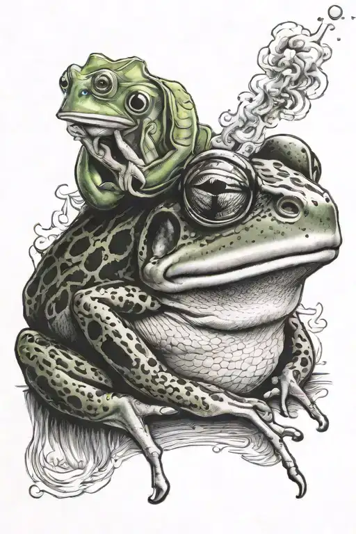 Frog Smoking
