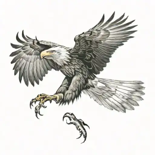 The Eagle Catching The Girl With Its Claws