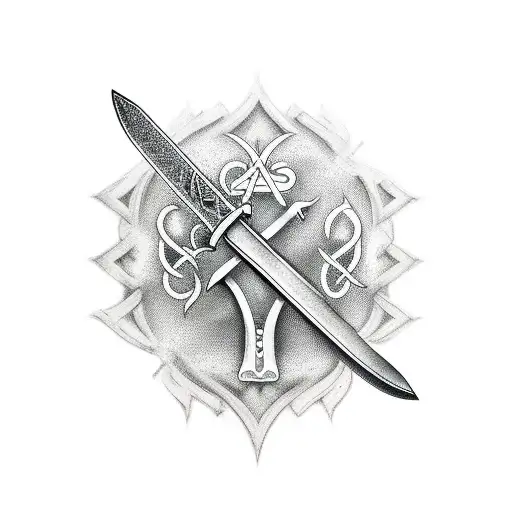 Sword And Nordic Symbolism