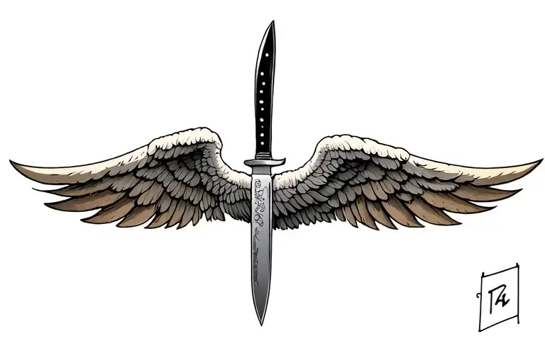 Knives And Wings Spread Wide