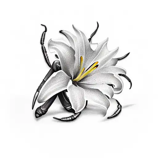 Scorpion White Lily