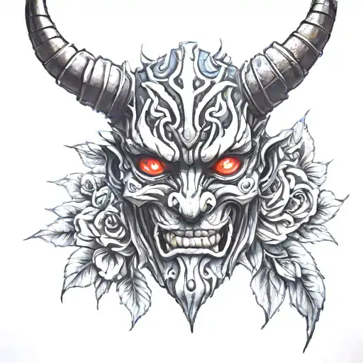 Onii Demon Mask Color