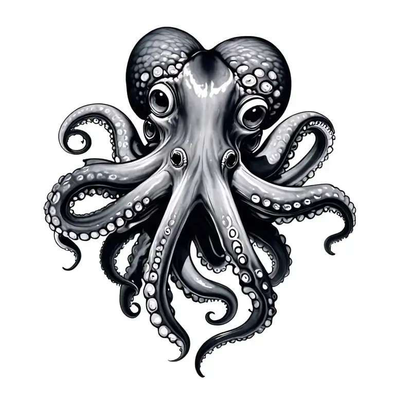 Octopus Black And Grey