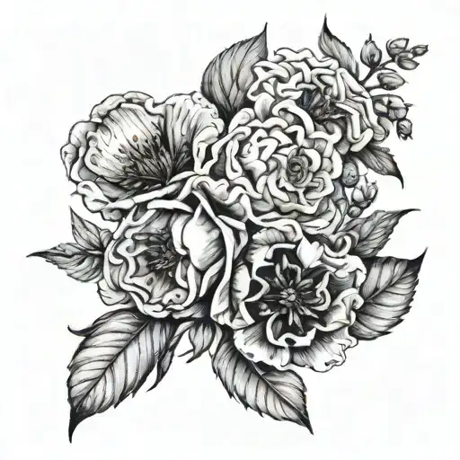 Birth Flowers For September And October Intertwined