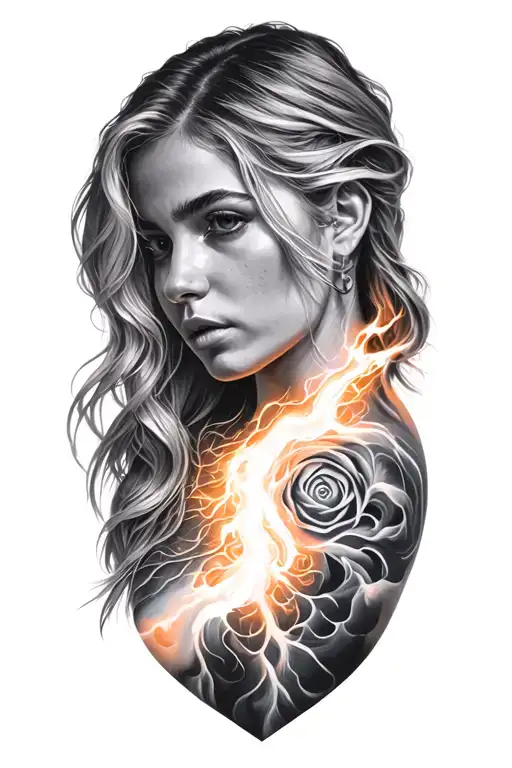 Lighting Going Down My Left Shoulder