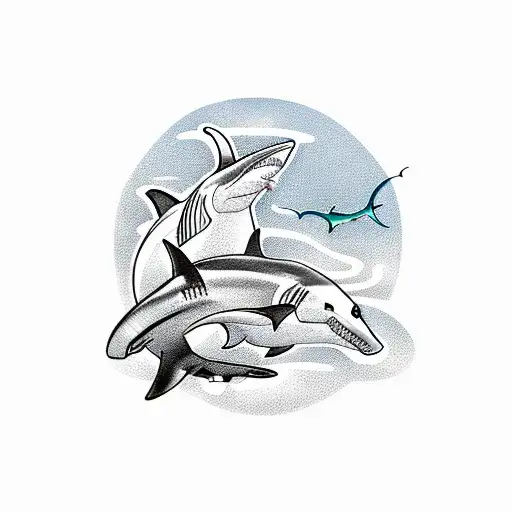 Shark Fishing On A Boat