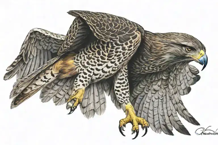 Redtail Hawk Soaring