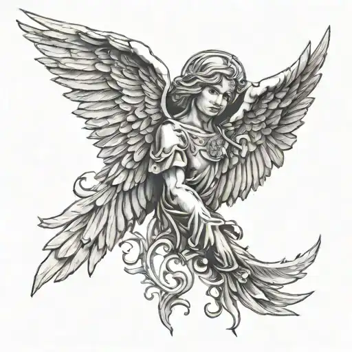 Angel And Satan Wing