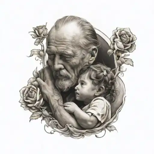 Girl Child And Father