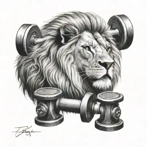 Dumbbell And Lion