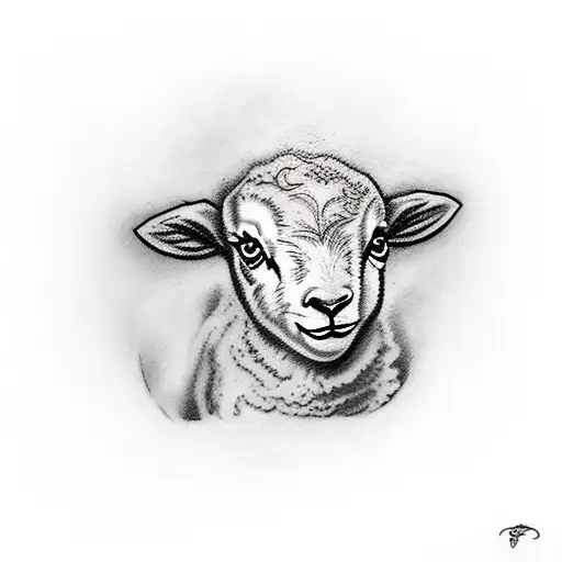 Woman Holding A Baby Lamb