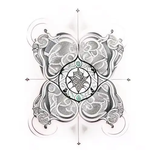 Gothic Stain Glass Window