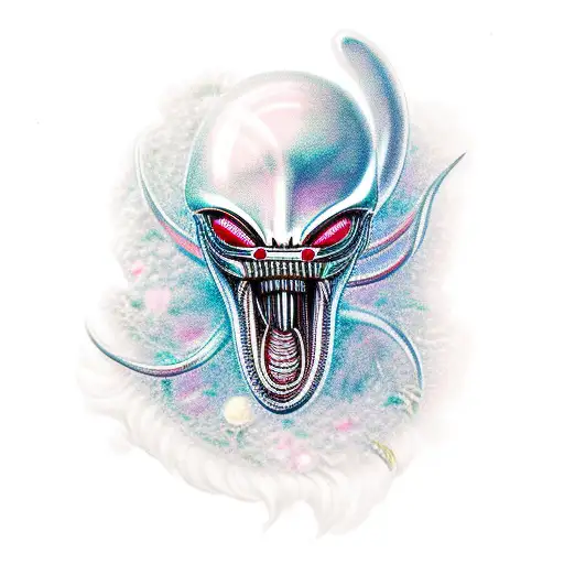 Xenomorph Girly Flowers Space