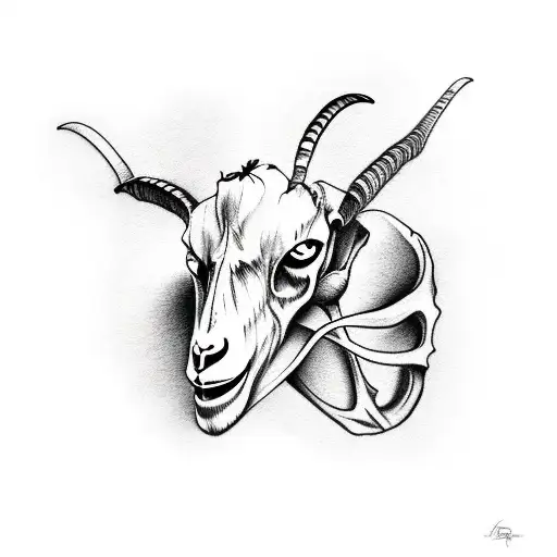 Goat Skull Side On
