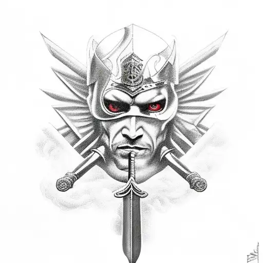 Full Body Warrior Angels With Sword