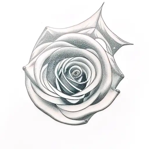 Boat With A Rose On The Sail