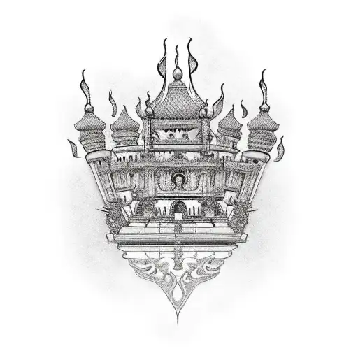 Big Palace With The Word Kingdom Within