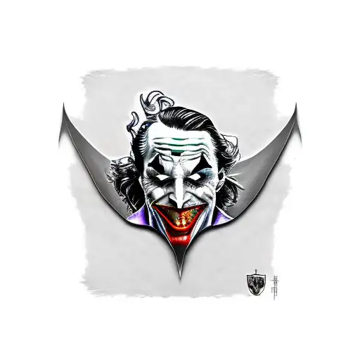 Joker Reflection In Batarang