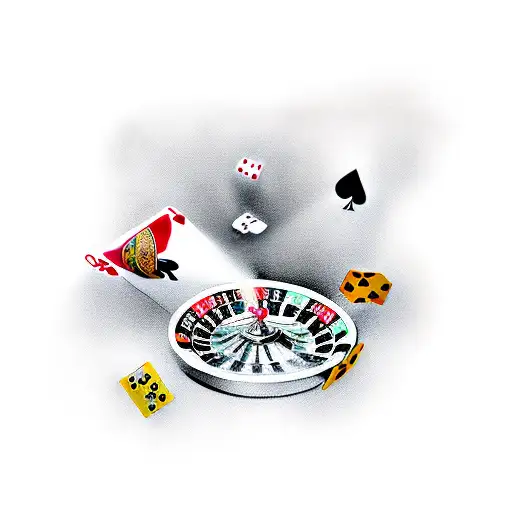 Money And Casino Items With Sunshine In The Background