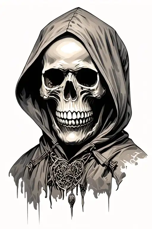 Skull With Hood