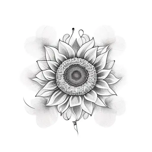 A Sunflower With Musical Notes As Petals
