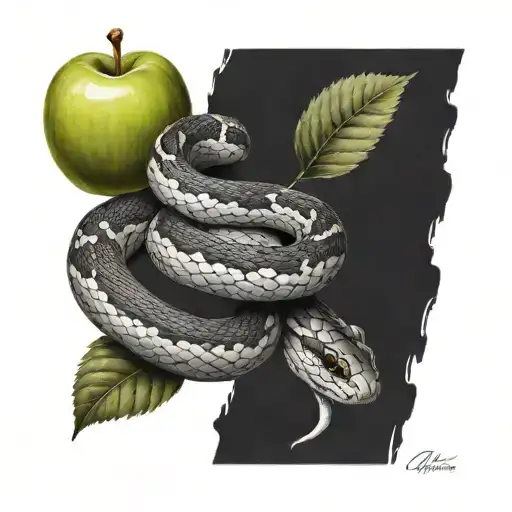 Italian Cut Snake And Apple
