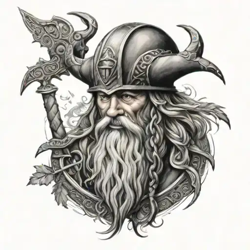 Odin Ansuz Viking Style