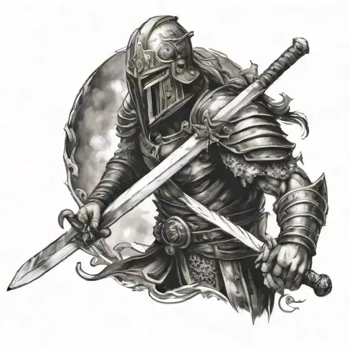 Power Warrior Wielding A Sword