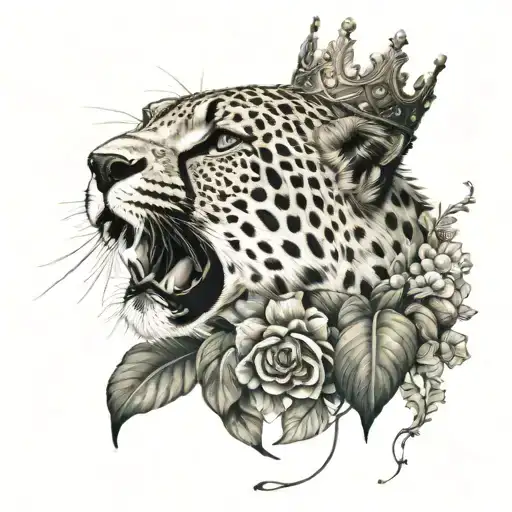 Cheetah Crown And Garden