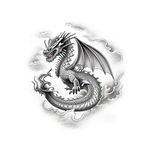 Dragon In Waves