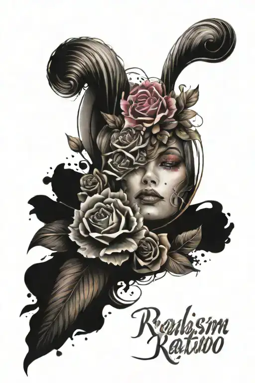 Colourful Tattoo With The Phrase