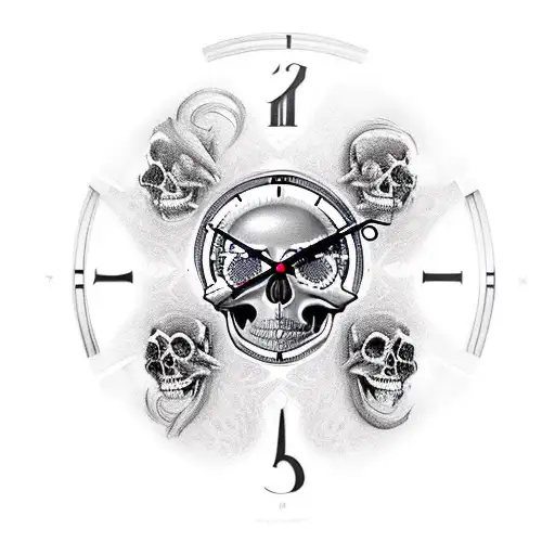 Clock Skull