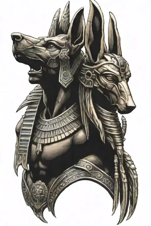 Anubis And Horus Egyptian Gods