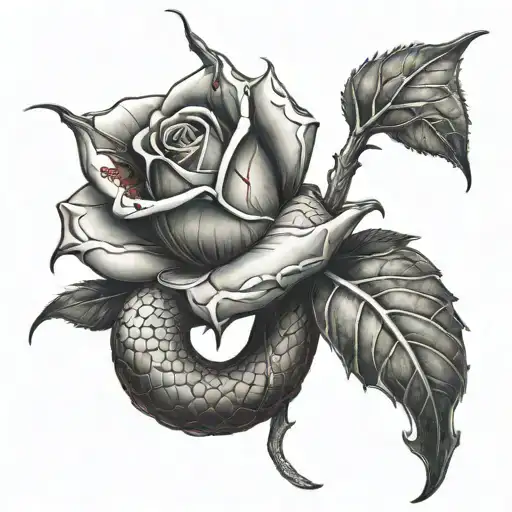 Snake Rose Thorn Blood