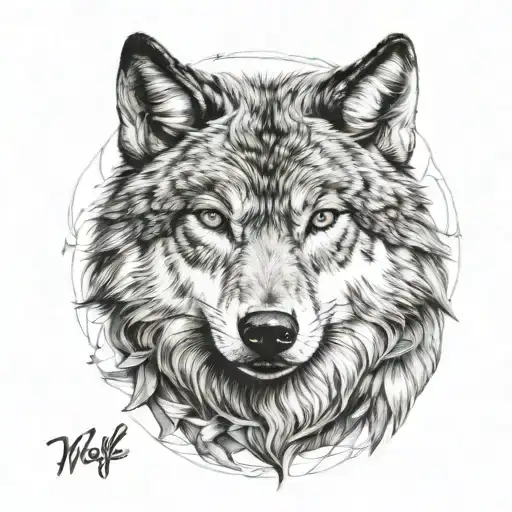 Front Faced Wolf