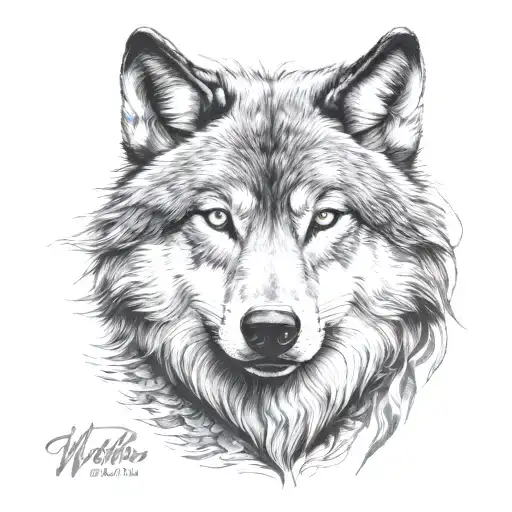 Front Faced Wolf
