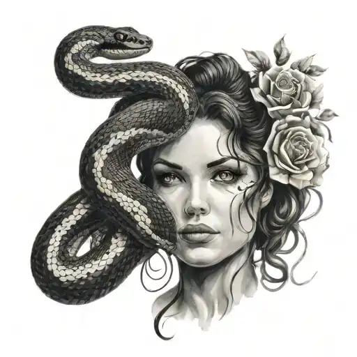 Snake And Women Etea