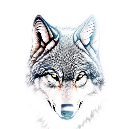 Two Wolfs That Would Shape Like A Mountain Paysage