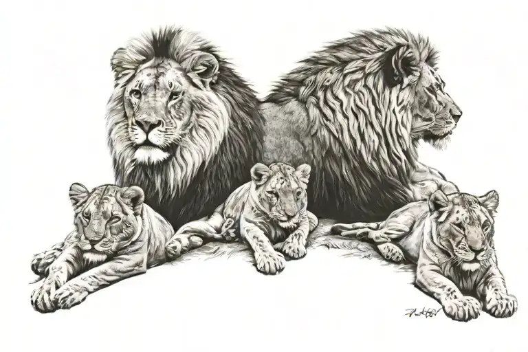 Lion Family
