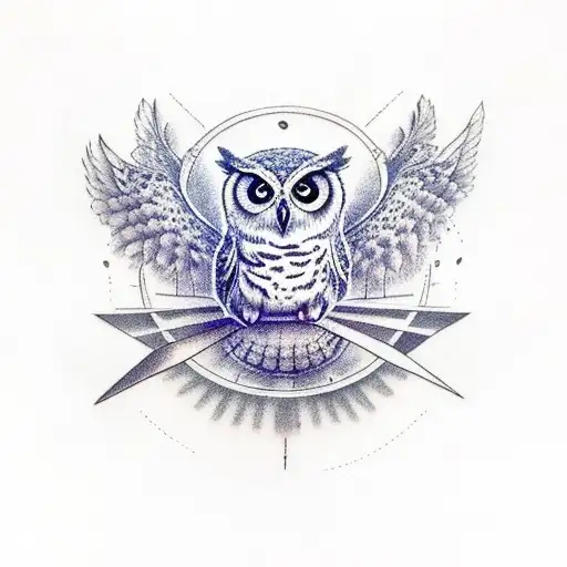 Owl Flying In Space Dream