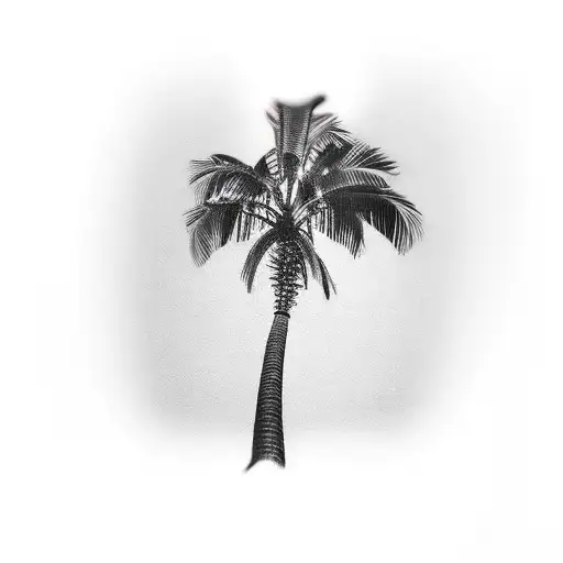 Palm Tree On The Leg