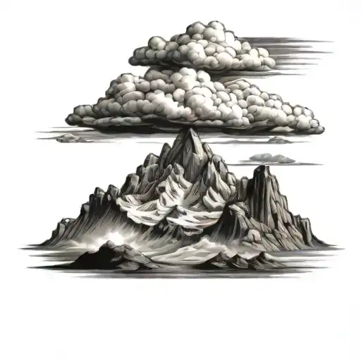 Mountain And Lenticular Clouds