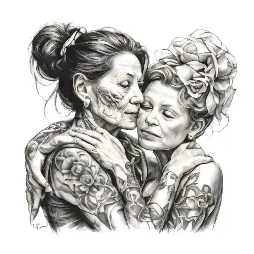 Mother And Son In Clothes