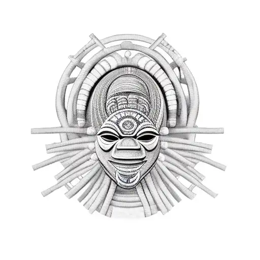 African Tribe Benin Mask