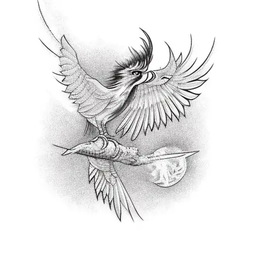 Phoenix Bird At Sunrise