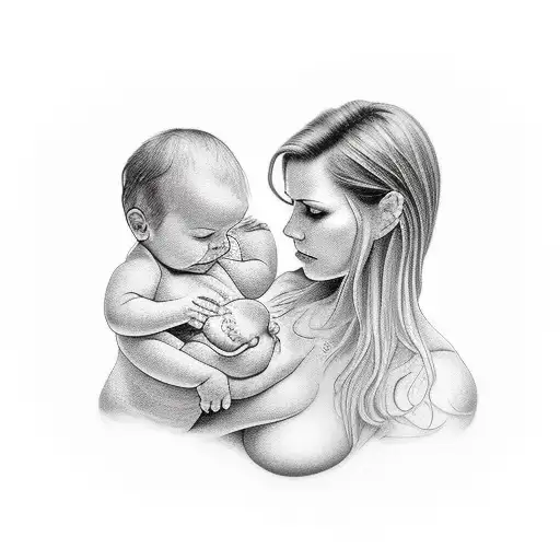 Breastfeeding Mother To A Son